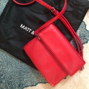 Matt & Nat Red Crossbody Bag
